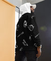 UO | Men's Graffiti Graphic Black Print Hoodie