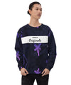 UO | Men's Purple Graffiti Print Sweatshirt