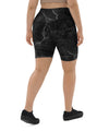 UO | Women's Marble Print High Waisted Biker Shorts