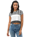 UO | Women's Black and White Print Crop Tee