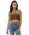 UO | Women's Chocolate and Nude Crop Tee