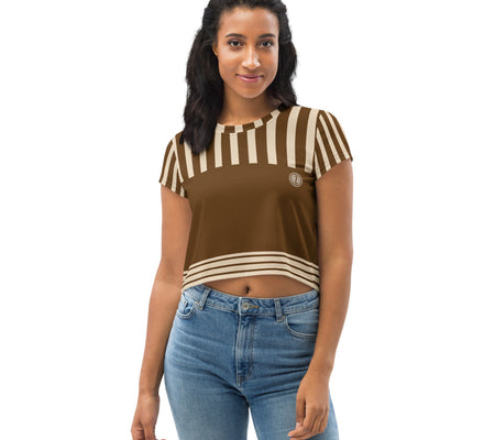 UO | Women's Chocolate and Nude Crop Tee