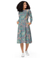 UO | Women's Paisley Long Sleeve Midi Dress