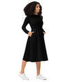 UO | Women's Black Long Sleeve Midi Dress