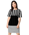 UO | Women's Black and White T-shirt Dress