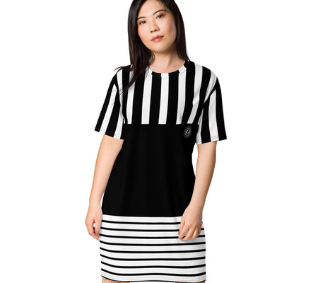 UO | Women's Black and White T-shirt Dress