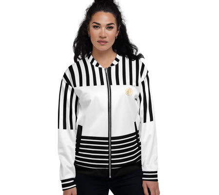 UO | Women's Black and White Bomber Jacket