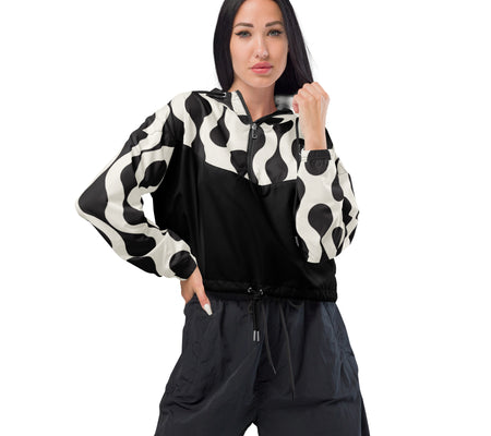 UO | Women’s Patterned Cropped Windbreaker