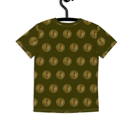 UO | Multi Print Khaki Youth Crew T-Shirt