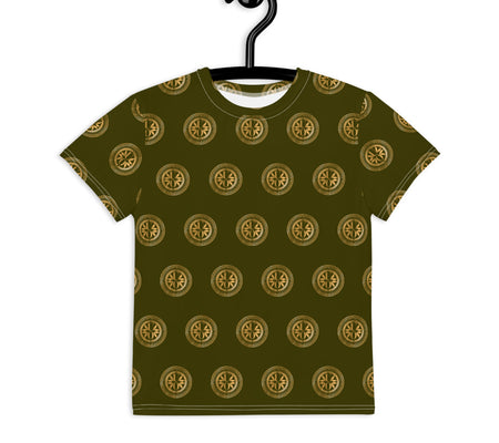 UO | Multi Print Khaki Youth Crew T-Shirt