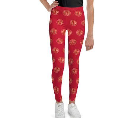 UO | Multi Print Red Youth Leggings