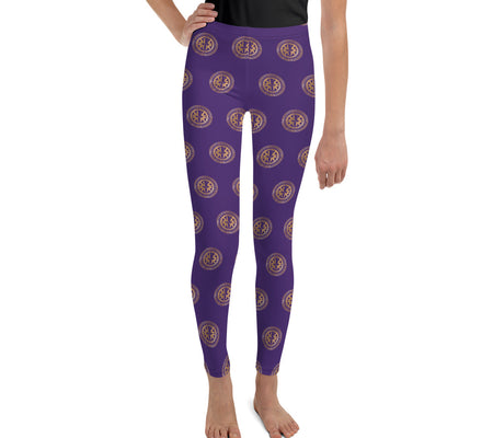 UO | Multi Print Purple Youth Leggings