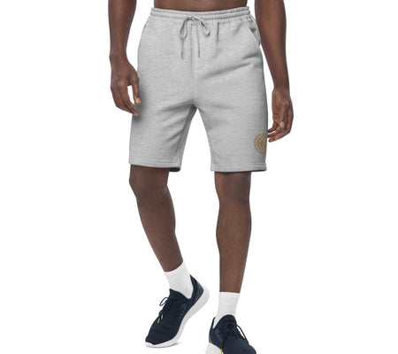 UO | Men's Embroidered Grey Fleece Shorts