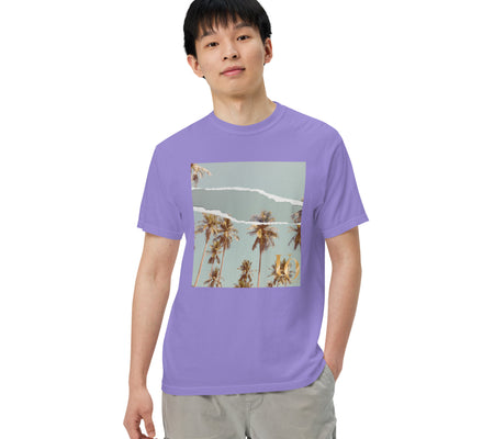 UO | Men’s Palm Tree Torn Print Garment-dyed Heavyweight T-shirt