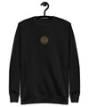 UO | Men's Fleece Black Embroidered Tracksuit Pullover