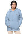 UO | Women's Pigment Dyed Light Blue Hoodie