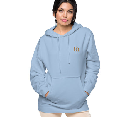 UO | Women's Pigment Dyed Light Blue Hoodie