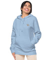 UO | Women's Pigment Dyed Light Blue Hoodie