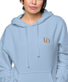 UO | Women's Pigment Dyed Light Blue Hoodie