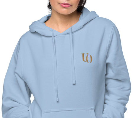 UO | Women's Pigment Dyed Light Blue Hoodie