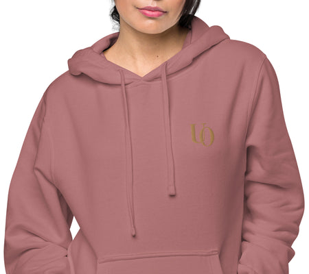 UO | Women's Pigment Dyed Maroon Hoodie