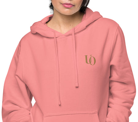 UO | Women's Pigment Dyed Pink Hoodie