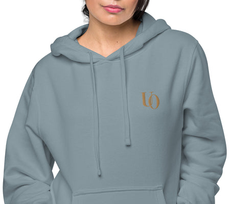 UO | Women's Pigment Dyed Slate Blue Hoodie