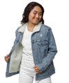 UO | Women's Embroidered Denim Sherpa Jacket