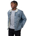 UO | Men's Embroidered Denim Sherpa Jacket